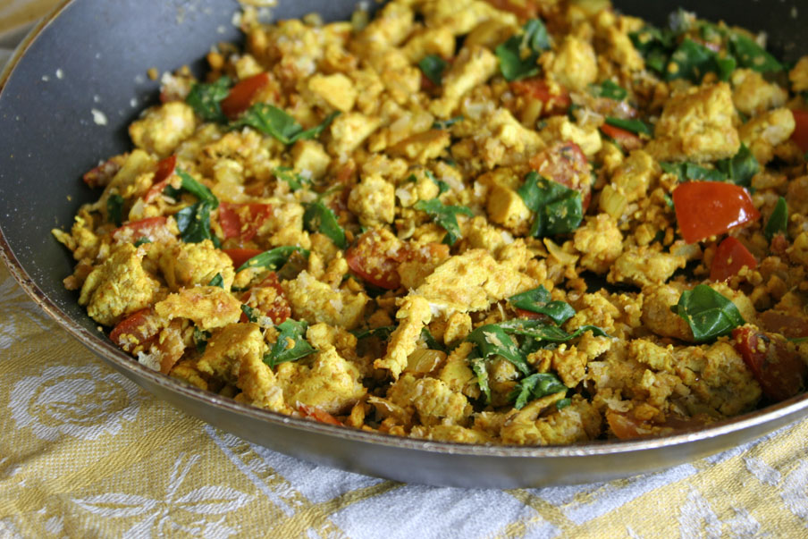 tofu scramble vegan roerei