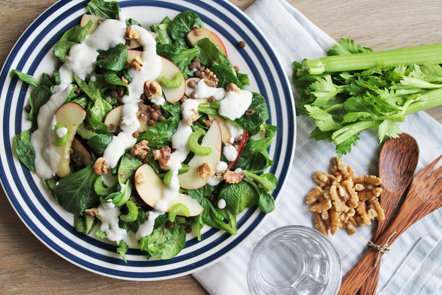Waldorfsalade vegetarisch gezond