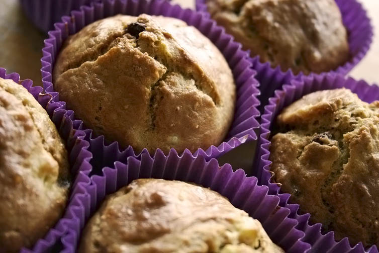 Aardappelmuffins met rozijnen