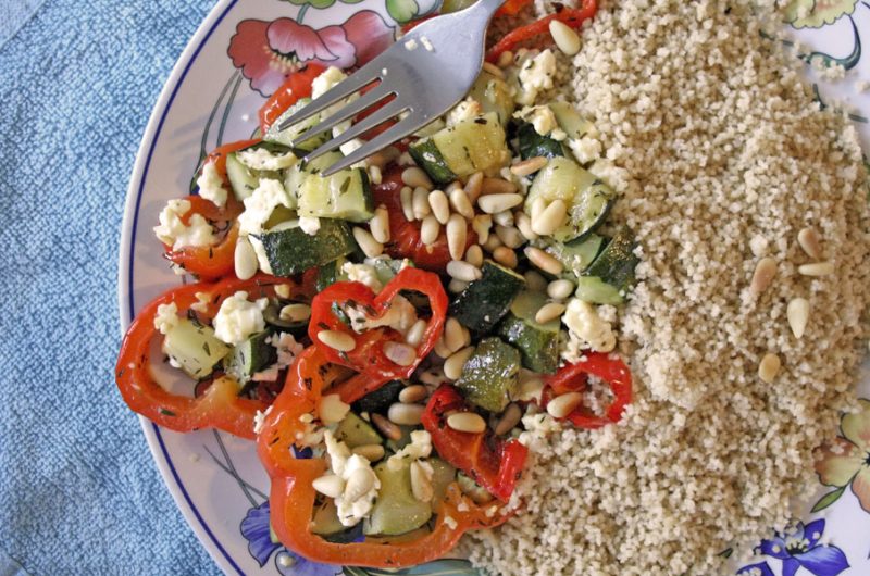 Couscous met gegrilde groenten en tijm