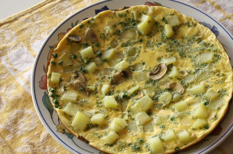 Vegetarische boerenomelet