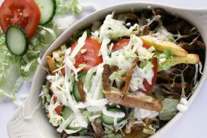 week zonder vlees met vegetarische kapsalon