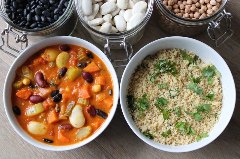 Bonenstoofpotje met kruidencouscous